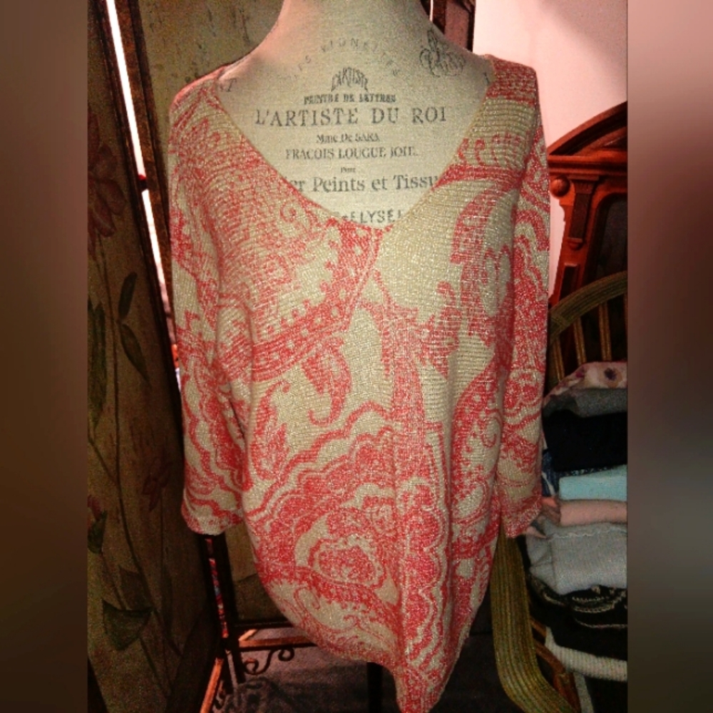 Chico's paisley print sweater